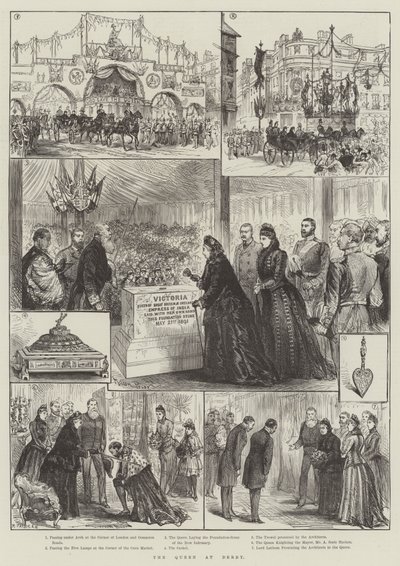 The Queen at Derby by Melton Prior
